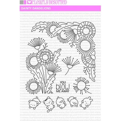 Clearly Besotted Clear Stamps - Dainty Dandelions